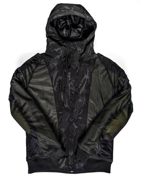 Ride Rich Regency Armoured GP Motorcycle Jacket - Black/Camo